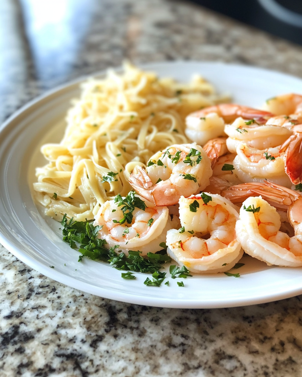 Ingredients for Effortless One Pan Shrimp Scampi Recipe for Busy Weeknights