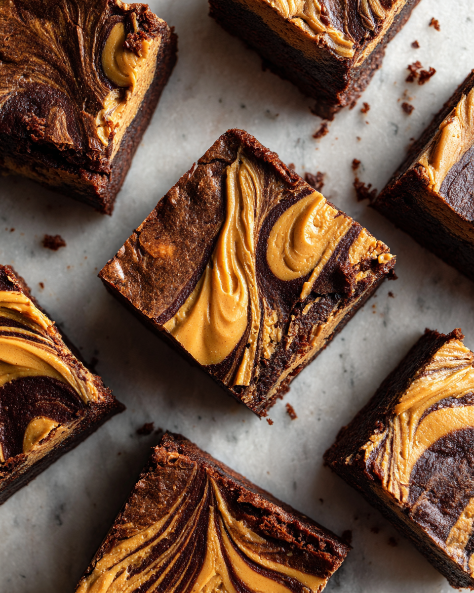 Final dish - Irresistible Peanut Butter Chocolate Swirl Brownies You Have to Try