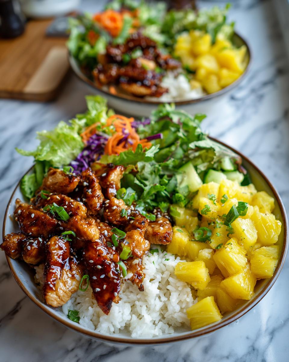 Final dish - Tropical Twist Pineapple Teriyaki Chicken Rice Bowls You Need to Try