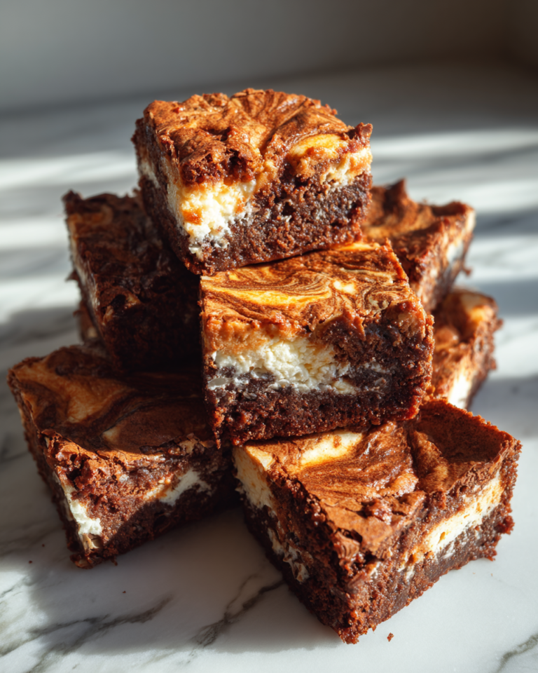 Irresistible Pumpkin Cream Cheese Swirl Brownies You Need to Try - Featured Image