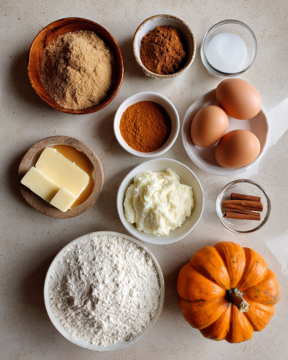 Ingredients for Irresistible Pumpkin Spice Cream Cheese Bars You Need to Try