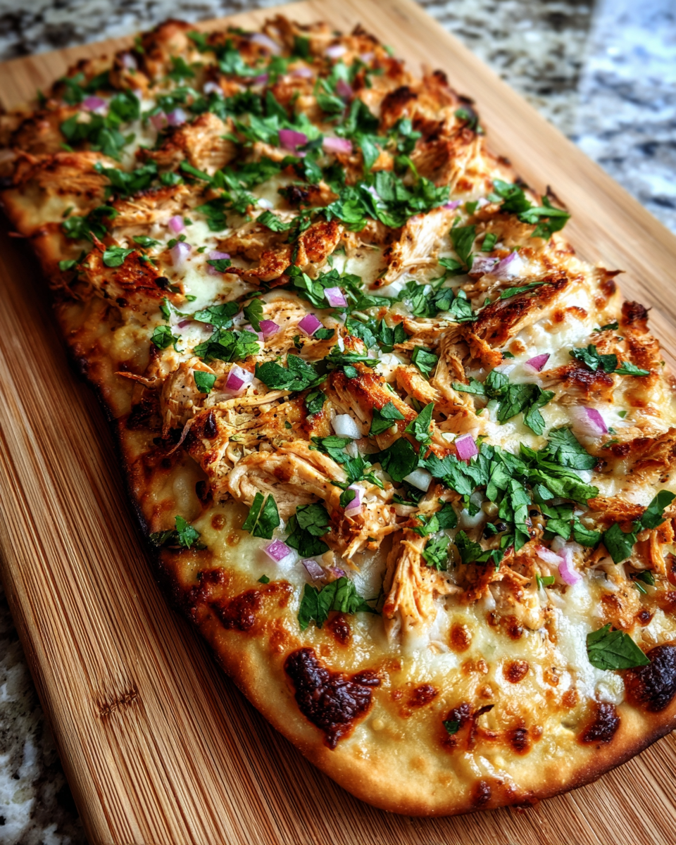 Final dish - Irresistible Ranch Chicken Taco Flatbread Recipe You Need to Try