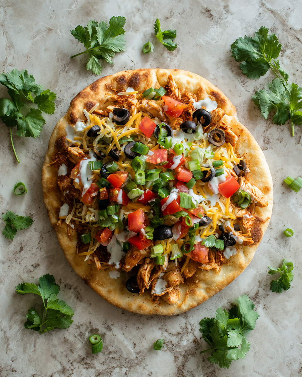 Ingredients for Irresistible Ranch Chicken Taco Flatbread Recipe You Need to Try