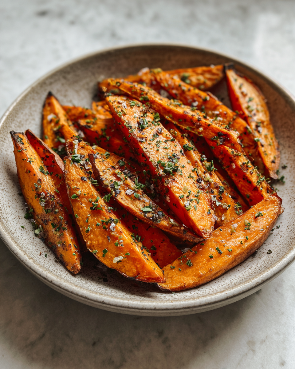 Final dish - Crispy Ranch Roasted Sweet Potato Wedges You Need to Try