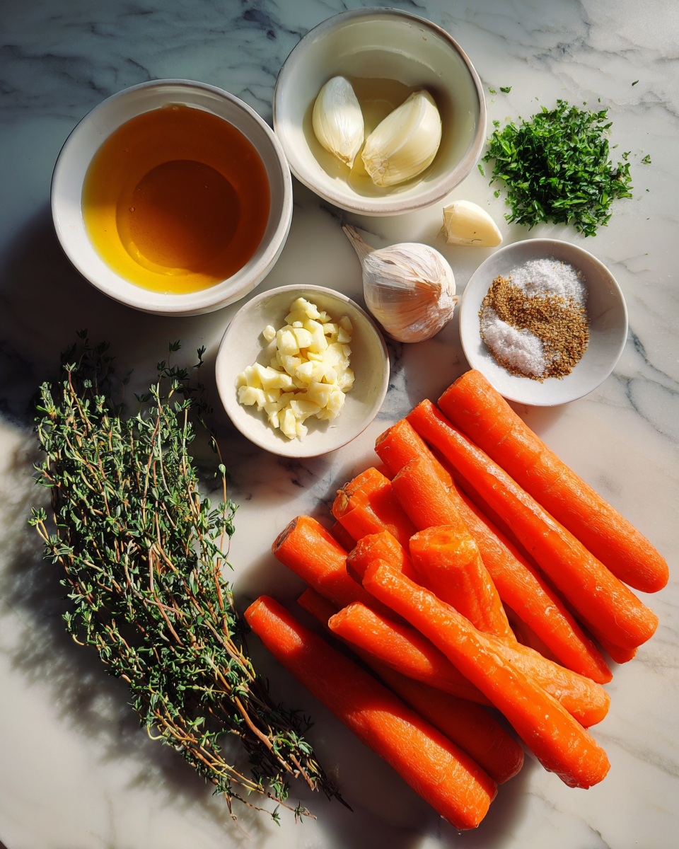 Ingredients for The Ultimate Guide to Perfectly Roasted Garlic Carrots