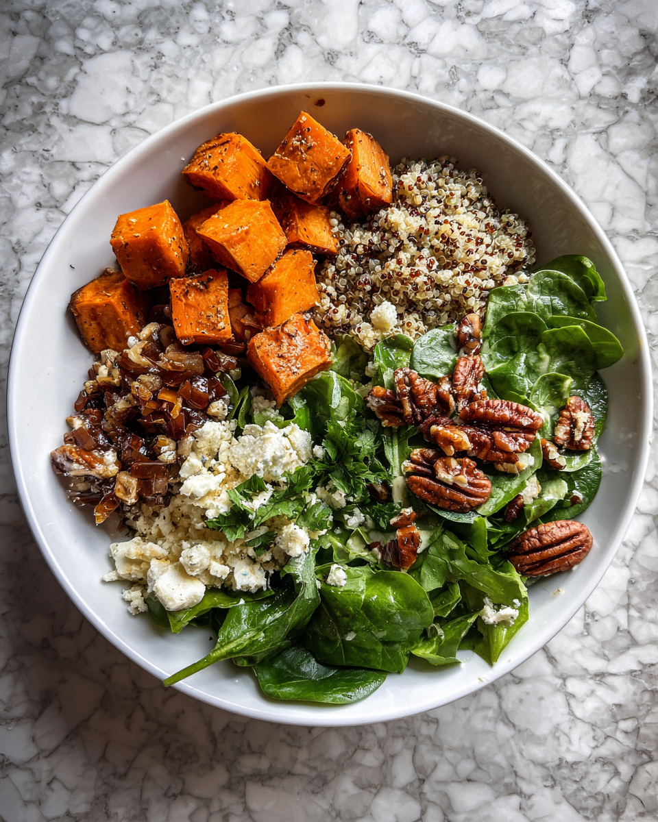 Ingredients for Roasted Sweet Potato Quinoa Salad That Will Brighten Your Lunch Bowl