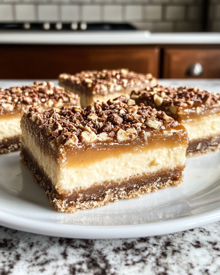 Irresistible Salted Caramel Cheesecake Crunch Bars You Have to Try - Featured Image