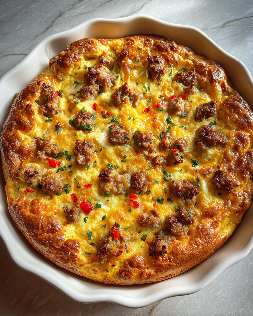 Final dish - Hearty Sausage and Egg Biscuit Casserole Recipe for a Perfect Breakfast