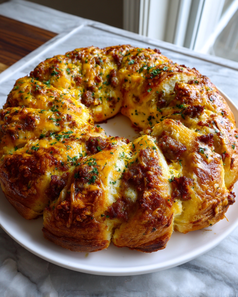 Irresistible Sausage Egg and Cheese Crescent Ring Recipe for Breakfast Bliss - Featured Image
