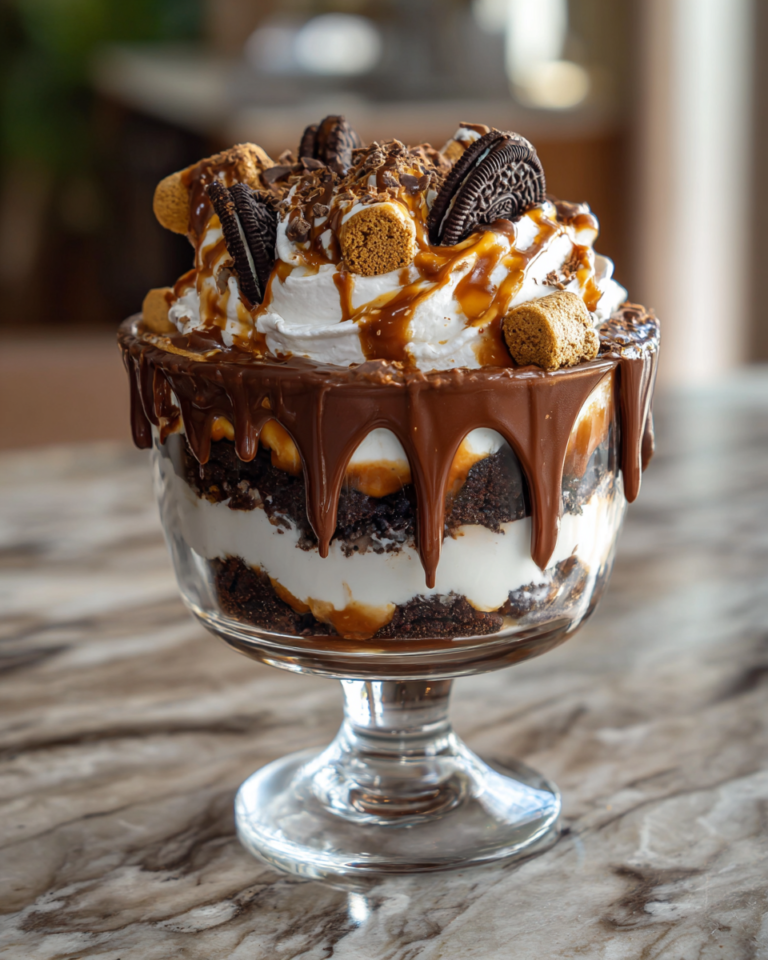 Decadent S’mores Oreo Brownie Trifle Recipe You Have to Try - Featured Image