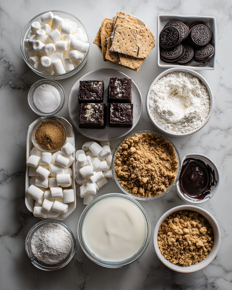 Ingredients for Decadent S’mores Oreo Brownie Trifle Recipe You Have to Try