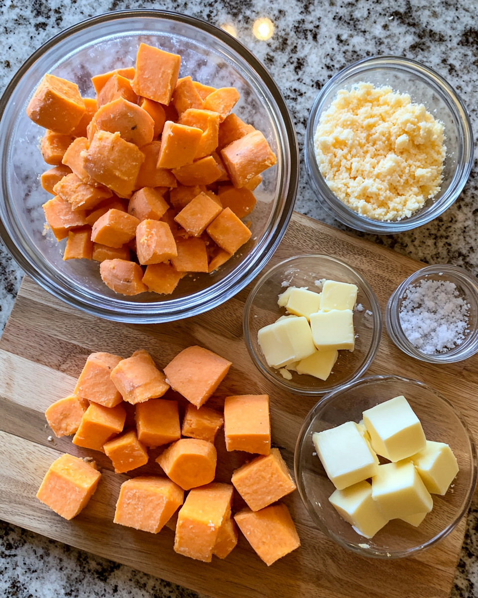 Ingredients for Irresistible Southern Sweet Potato Biscuit Casserole Recipe to Savor