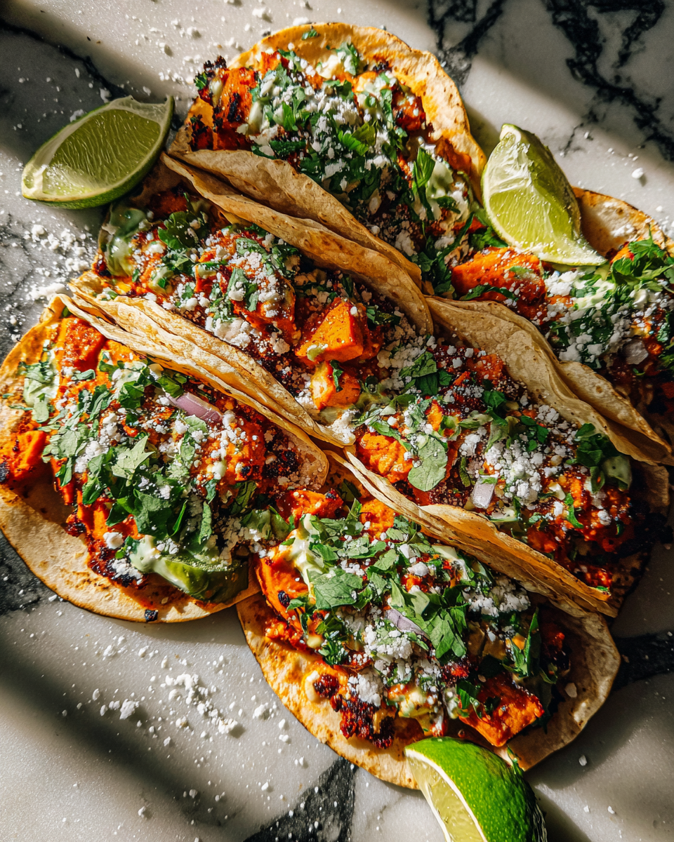 Final dish - Fiery Flavor Explosion Spicy Buffalo Sweet Potato Tacos You Need to Try