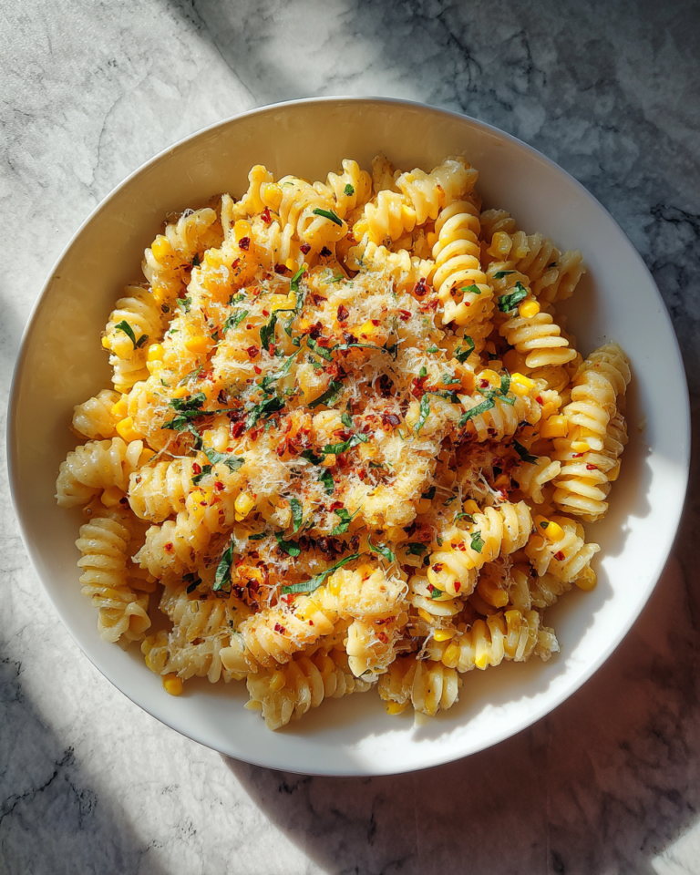 Spicy Garlic Butter Sweet Corn Pasta That Will Ignite Your Taste Buds - Featured Image