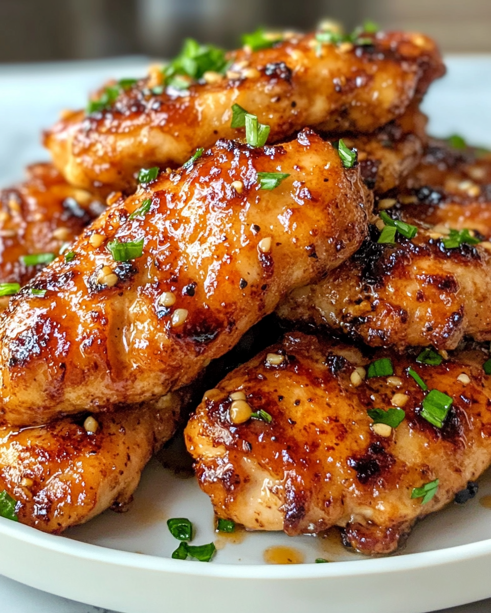 Final dish - Irresistible Spicy Honey Garlic Chicken Tenders That Will Ignite Your Taste Buds