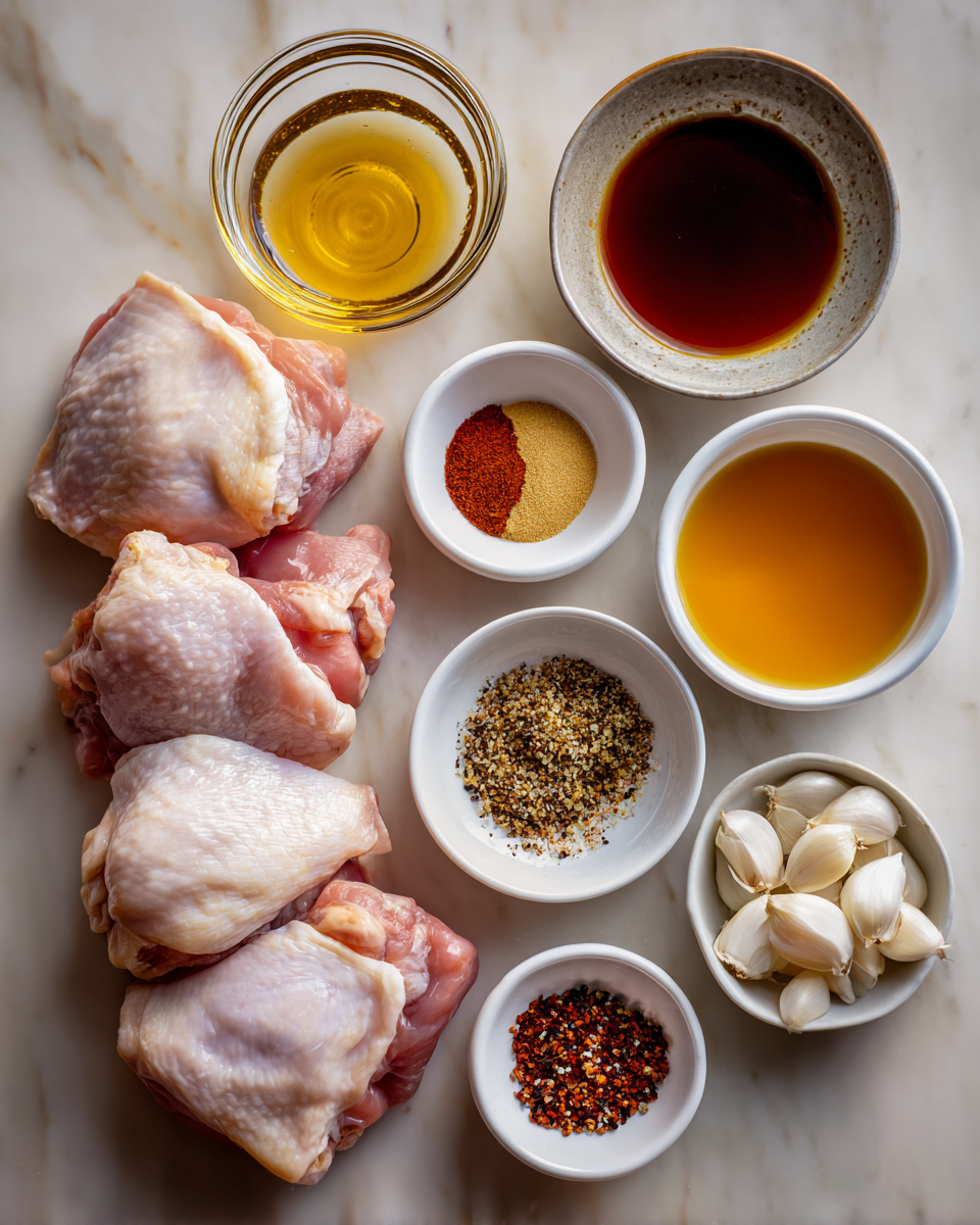 Ingredients for Fiery Flavor Fusion Spicy Maple Dijon Chicken Thighs You Need to Try