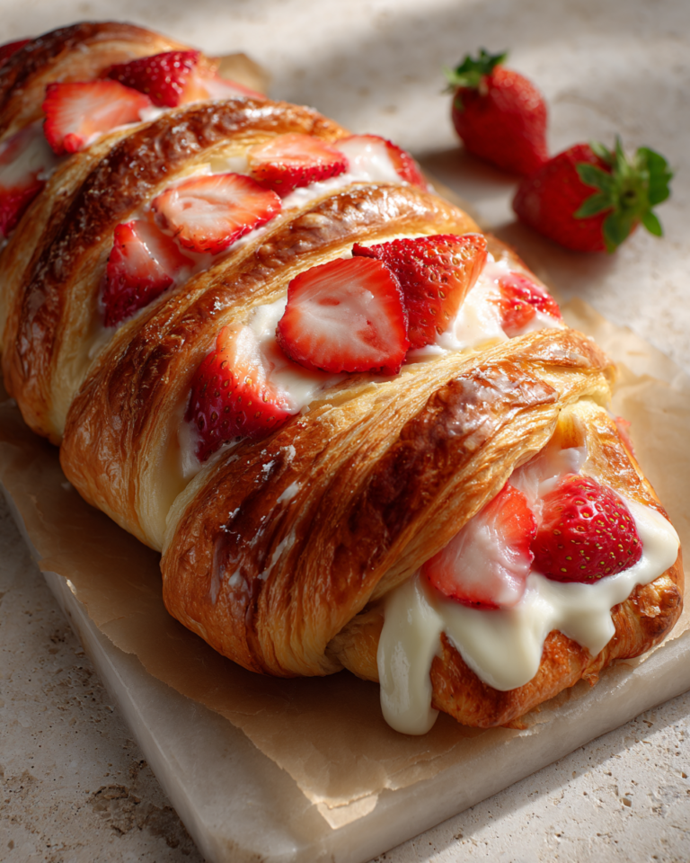 Irresistible Strawberry Cream Cheese Crescent Braid Recipe You Have to Try - Featured Image