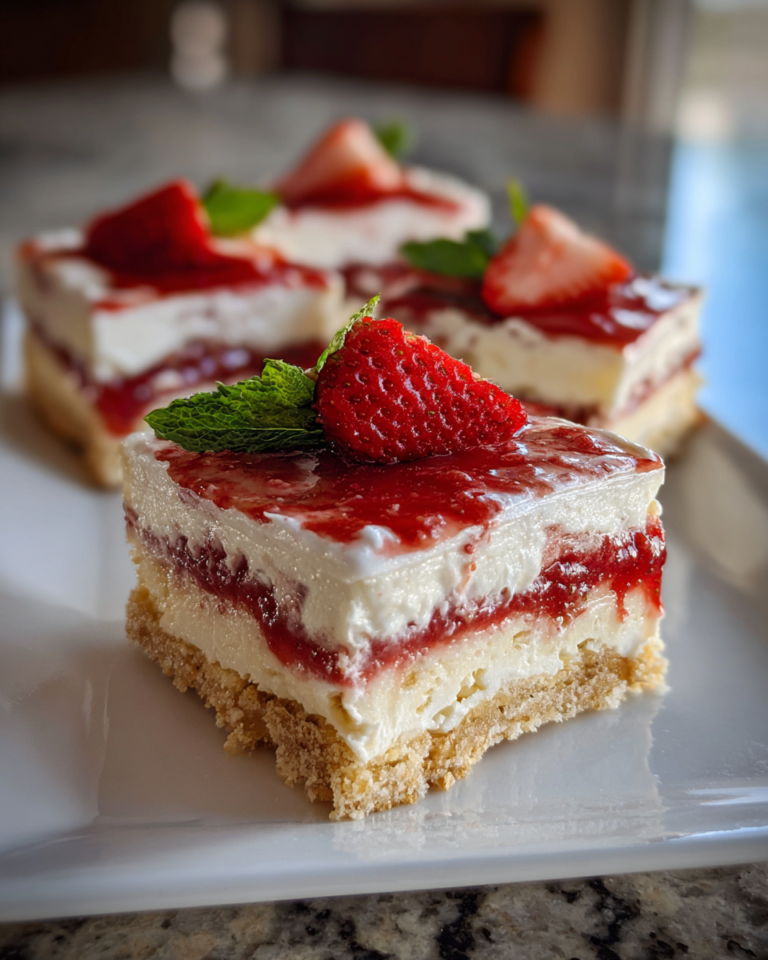 Irresistible Strawberry Shortcake Cream Bars You Have to Try - Featured Image