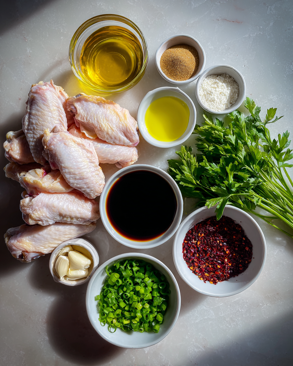 Ingredients for Sweet Heat Honey Garlic Wings That Will Ignite Your Taste Buds