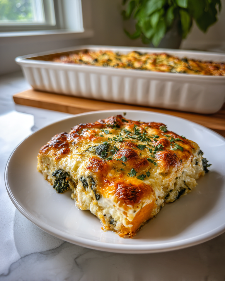 Creamy Comfort Meets Healthy Twist Sweet Potato and Kale Alfredo Bake - Featured Image