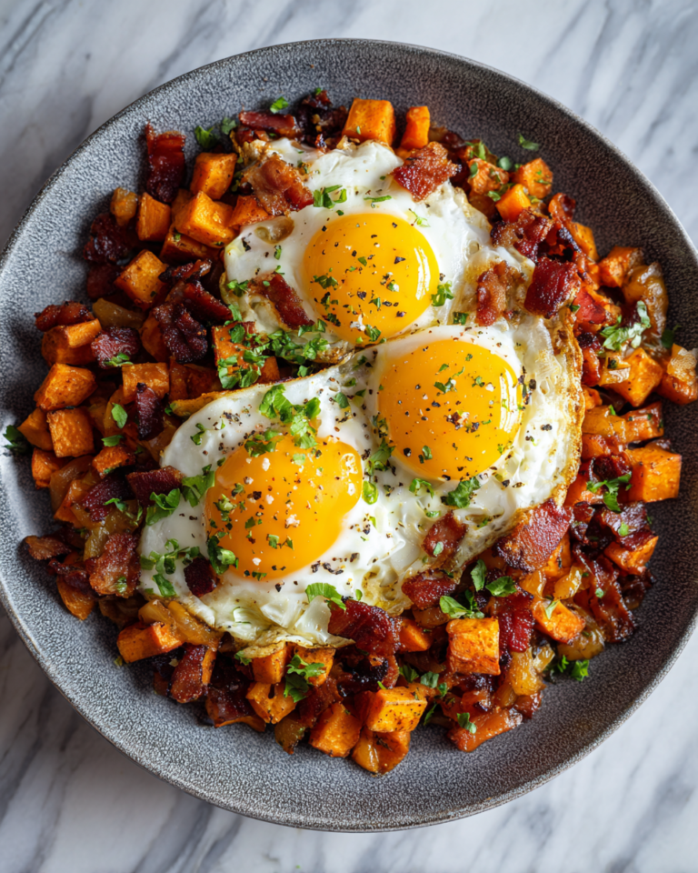 Sweet Potato Bacon Hash with Eggs A Deliciously Savory Breakfast Twist - Featured Image