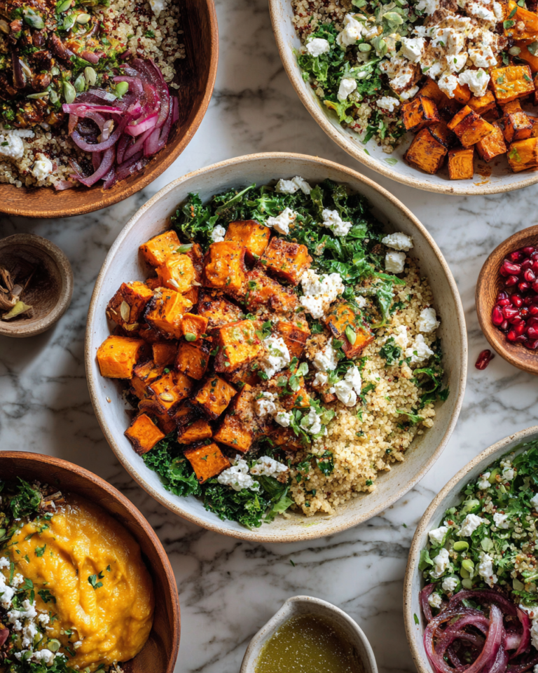 Nourish Your Day with Vibrant Sweet Potato Feta Quinoa Bowls - Featured Image