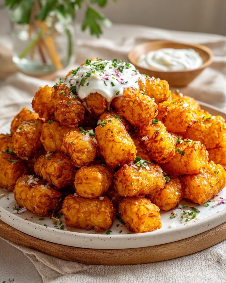 Irresistible Sweet Potato Tots with Gooey Marshmallow Dip Recipe - Featured Image