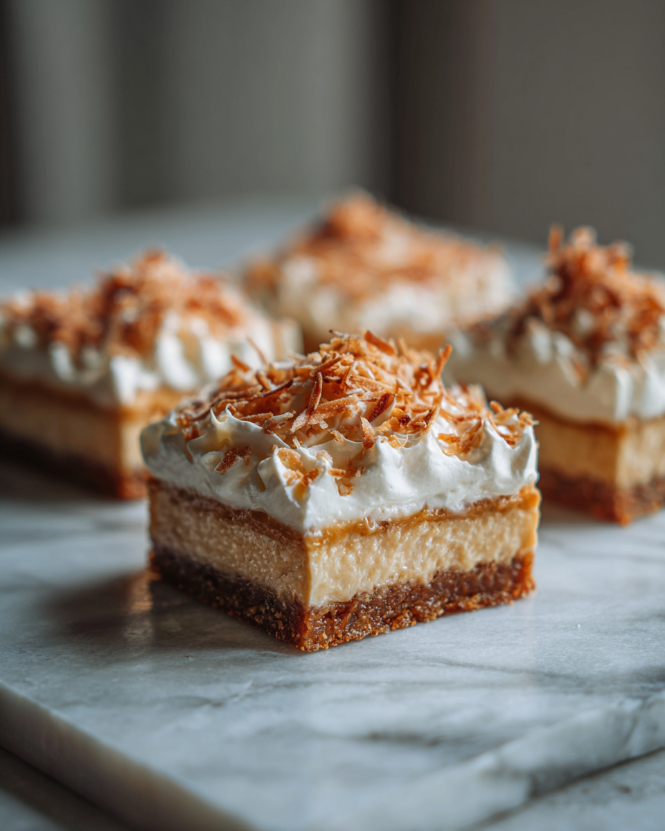 Final dish - Irresistible Toasted Coconut Cream Pie Bars You Have to Try