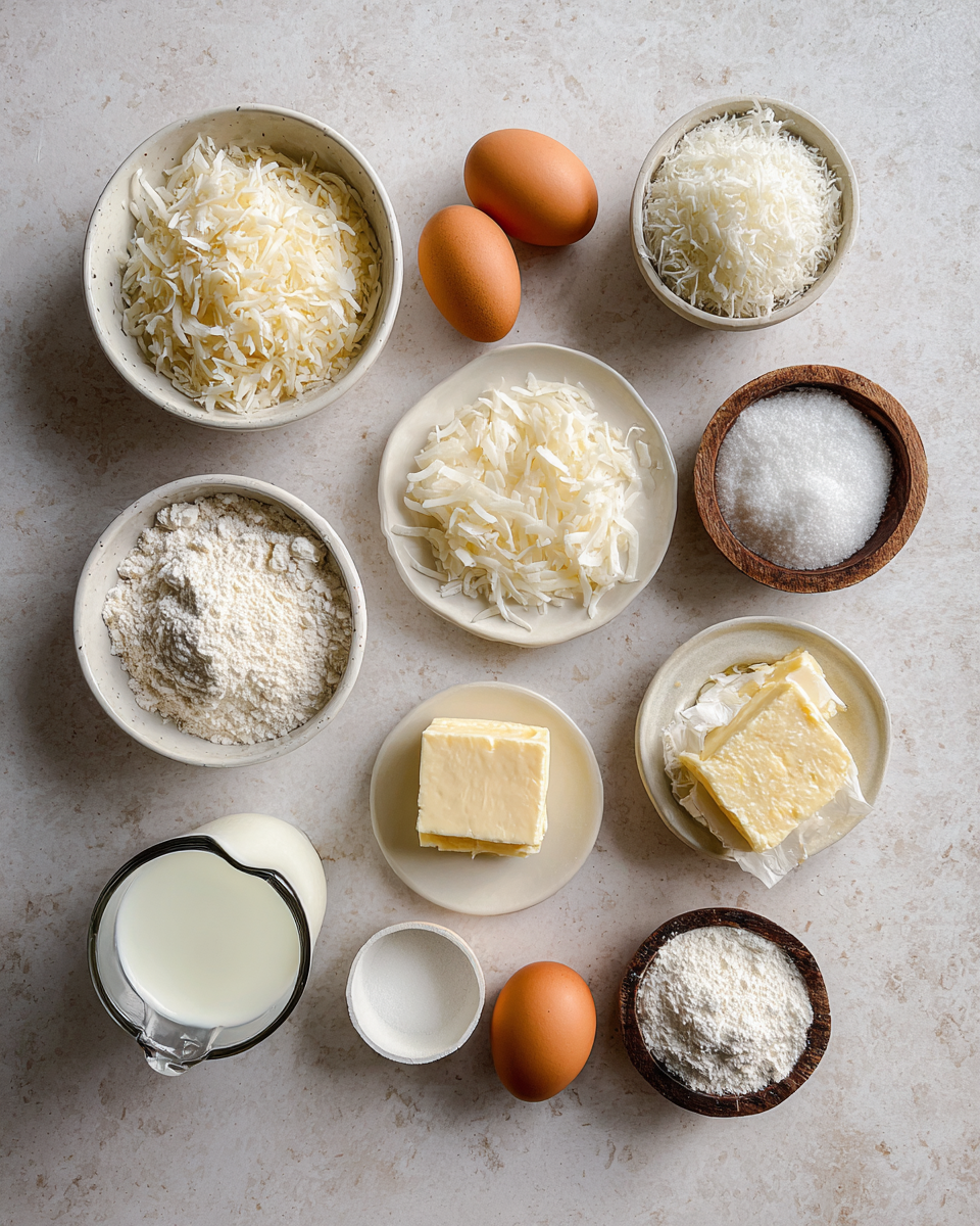 Ingredients for Irresistible Toasted Coconut Cream Pie Bars You Have to Try