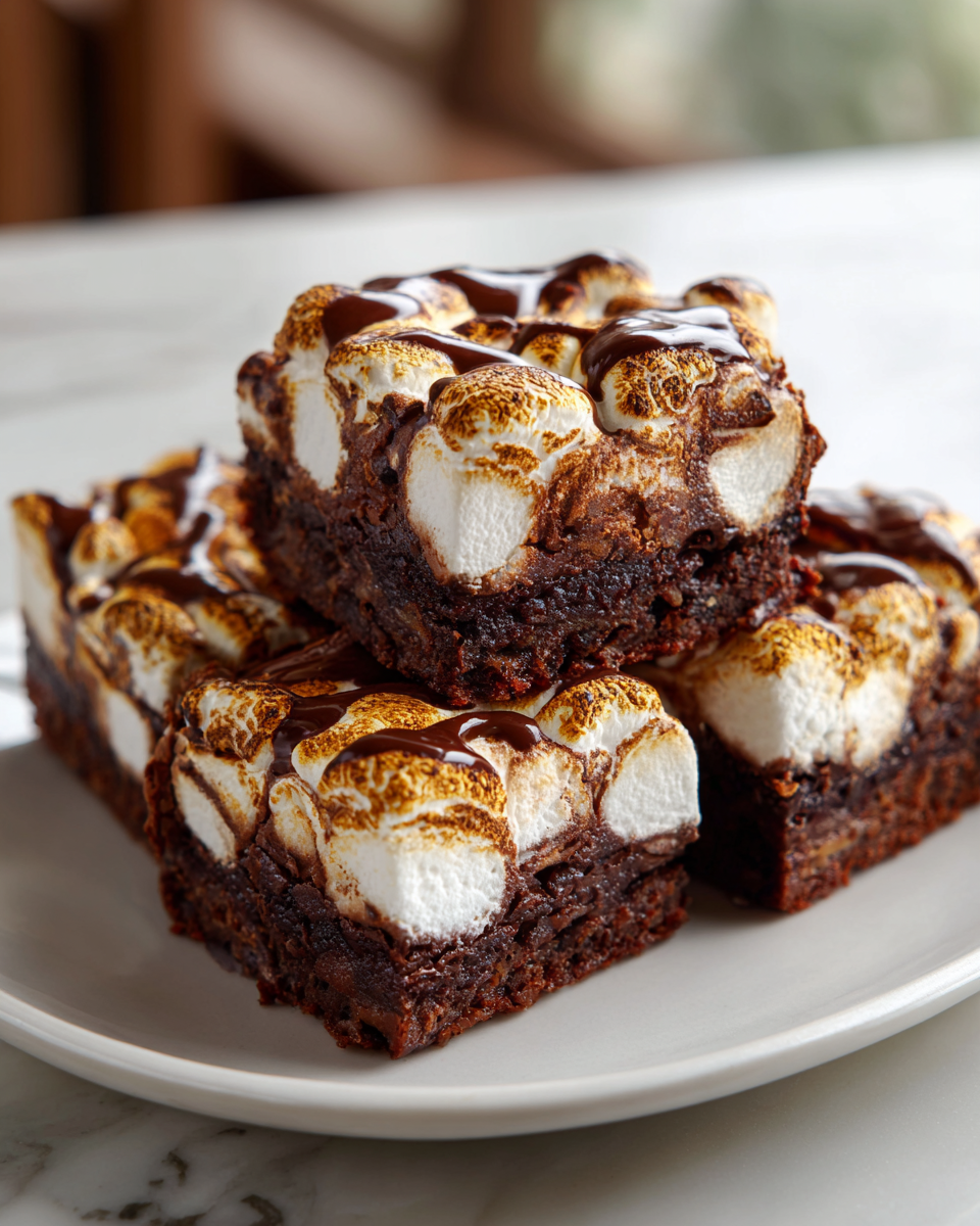 Final dish - Irresistible Toasted Marshmallow Fudge Brownies You Have to Try