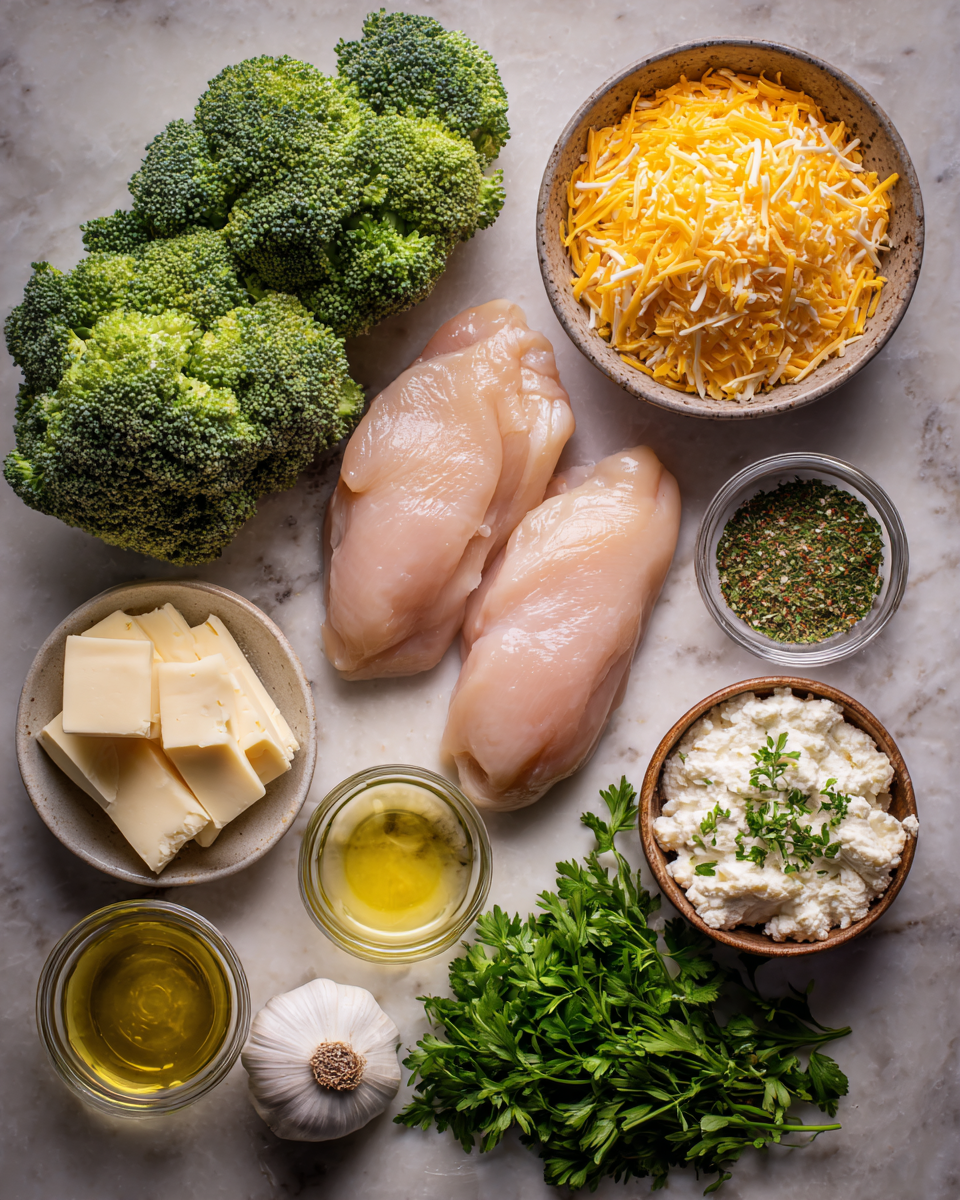Ingredients for Irresistible Broccoli Cheddar Stuffed Chicken Breasts You Need to Try Tonight