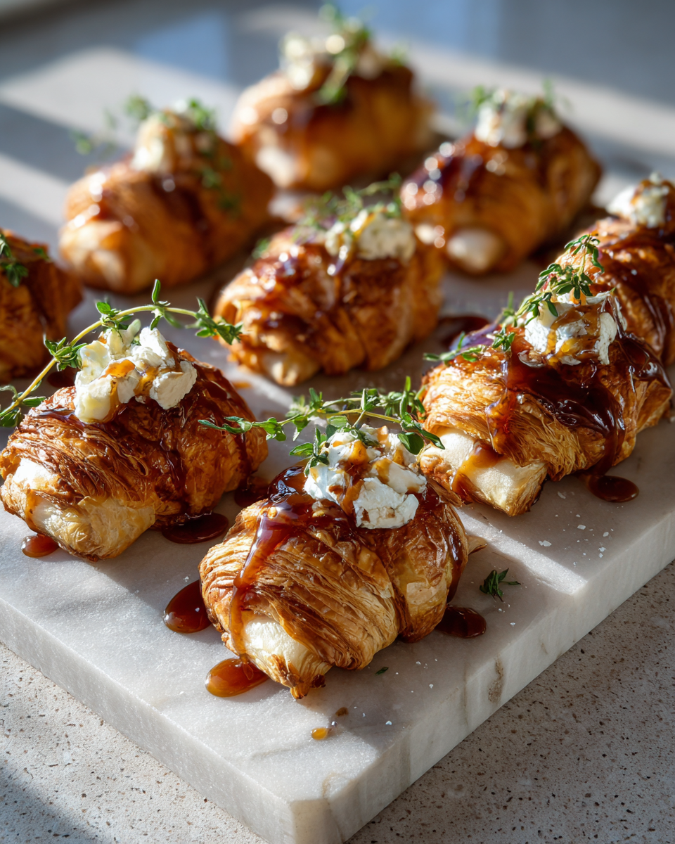 Final dish - Irresistible Caramel Apple Brie Croissant Bites You Need to Try