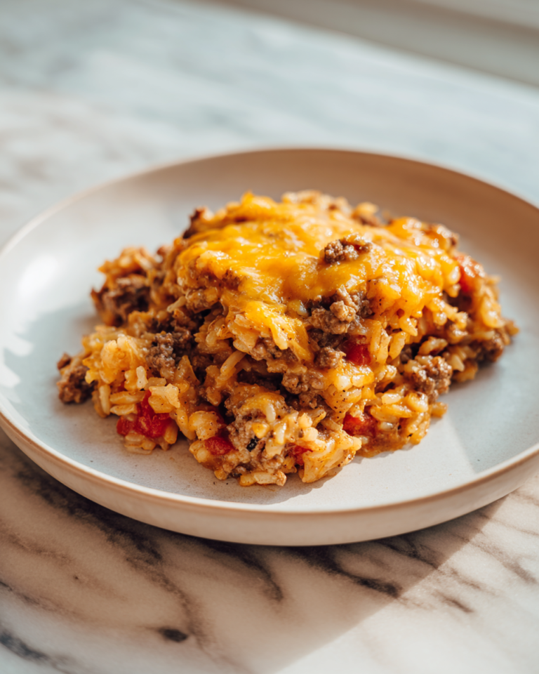 Ultimate Cheesy Hamburger Rice Casserole Recipe for Comfort Food Lovers - Featured Image