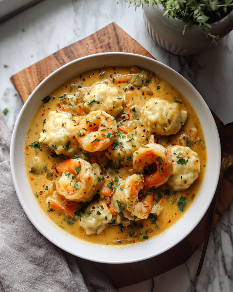 Creamy Cajun Shrimp Dumpling Stew That Warms Your Soul - Featured Image