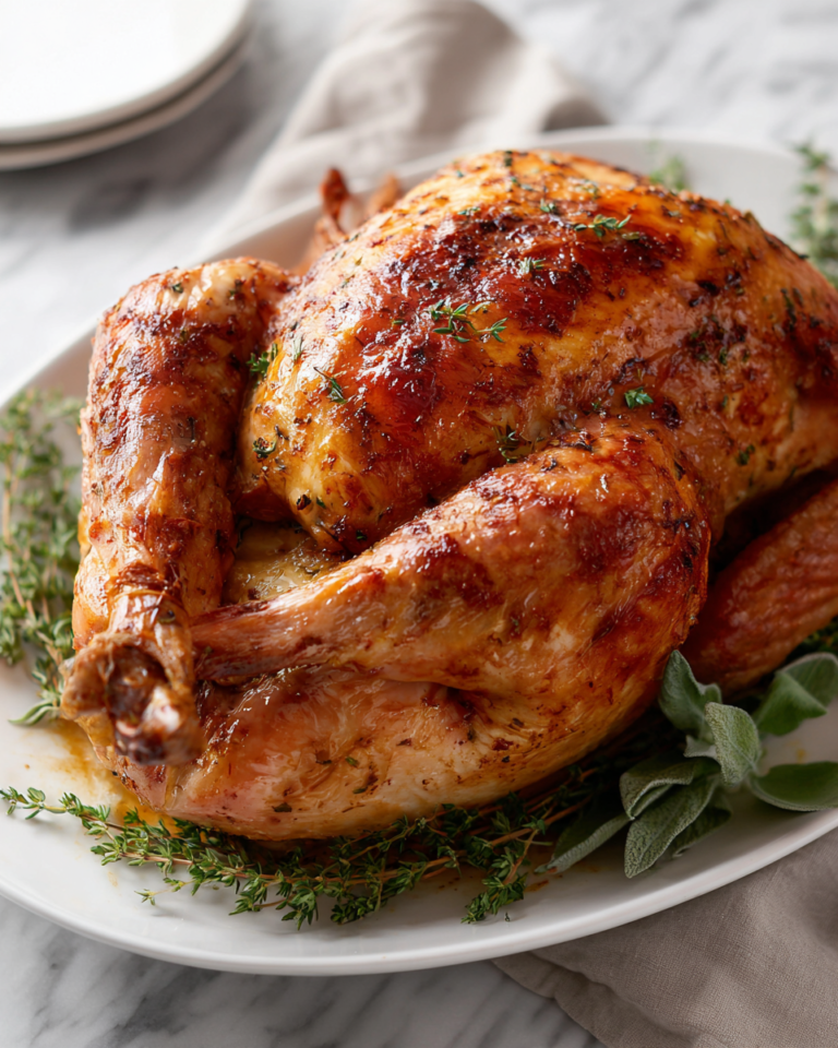 Irresistibly Creamy Garlic Dijon Roasted Turkey Recipe to Savor - Featured Image