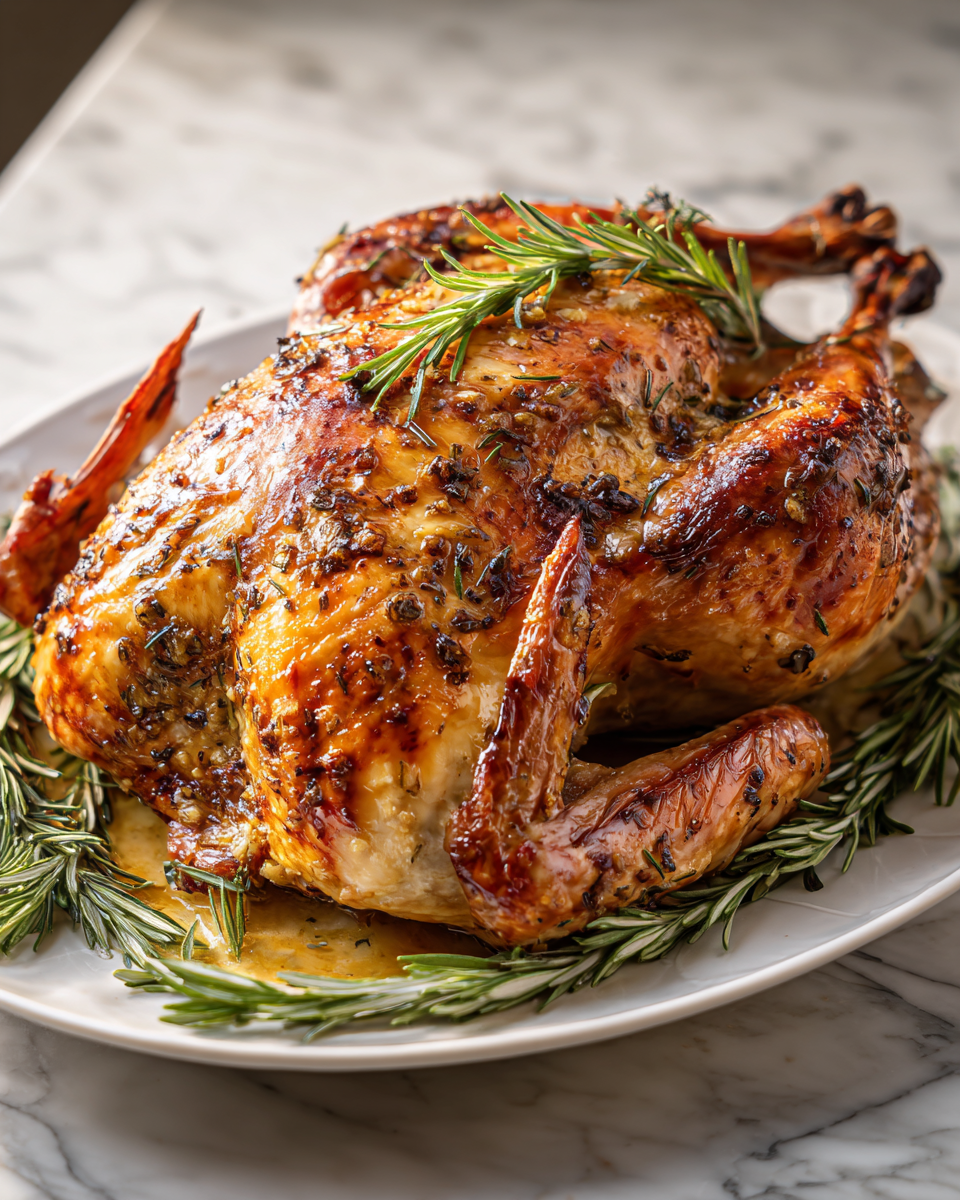 Final dish - Irresistibly Creamy Garlic Dijon Roasted Turkey Recipe to Savor