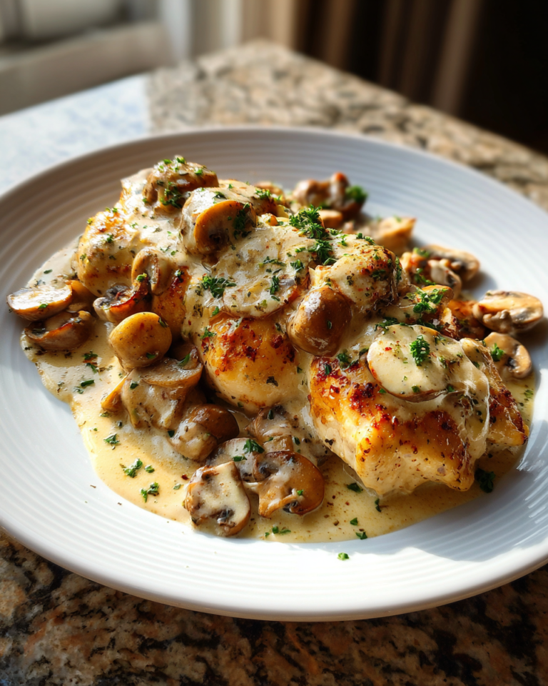 Indulge in the Ultimate Creamy Mushroom Asiago Chicken Delight - Featured Image