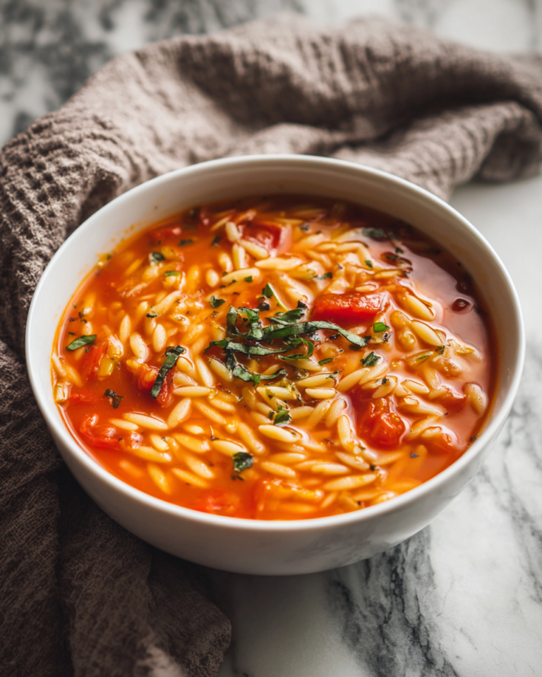 Cozy Up with Fire-Roasted Tomato Basil Orzo Soup - Featured Image