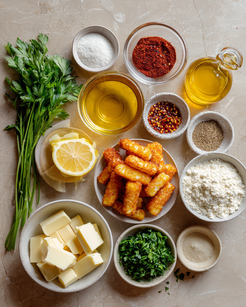 Ingredients for Spice Up Snack Time with Irresistible Hot Honey Halloumi Fries