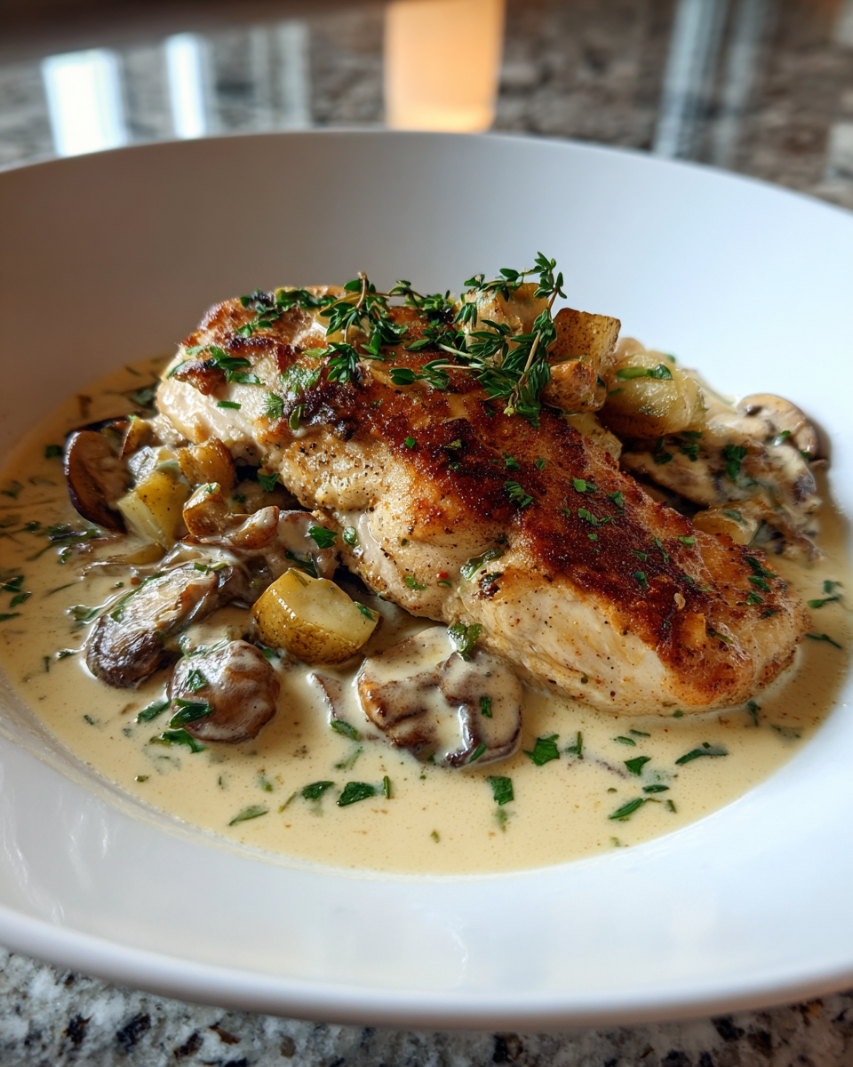 Final dish - Indulge in Rich Flavors with Irish Chicken Whiskey Cream Sauce