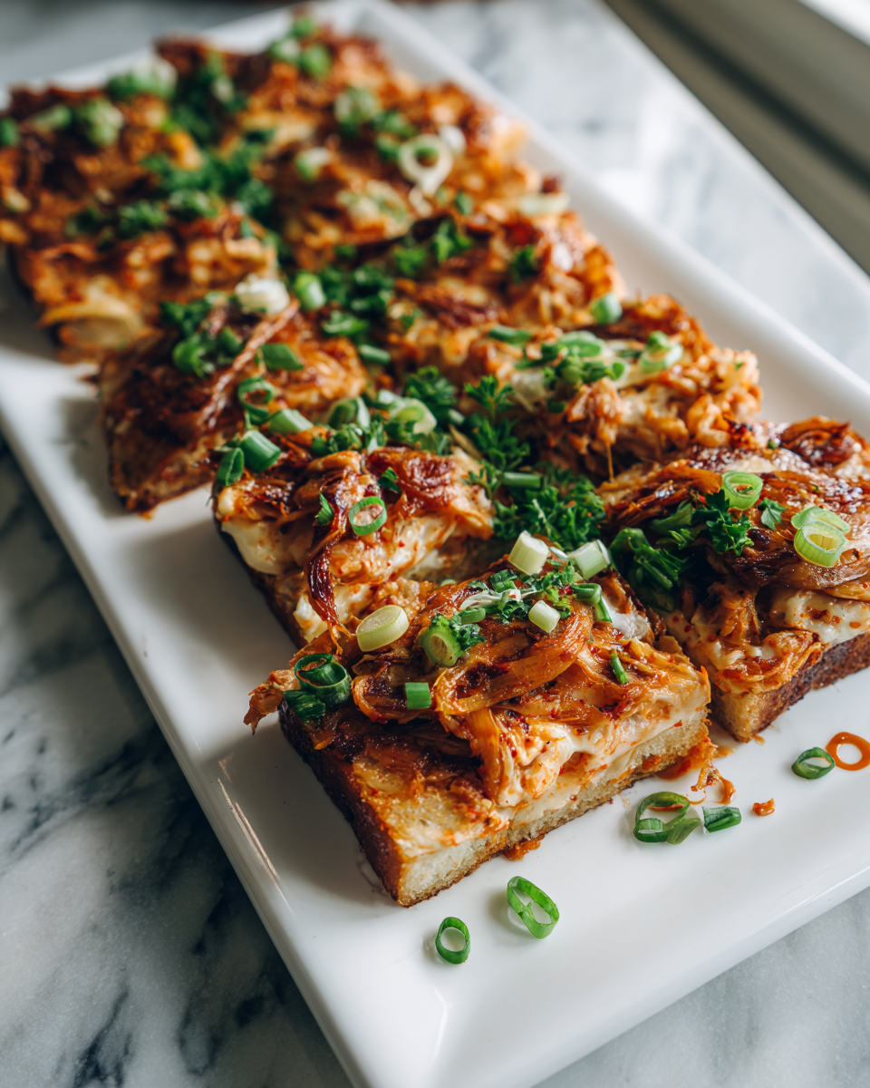 Final dish - Kimchi Grilled Cheese Squares That Will Transform Your Snack Game