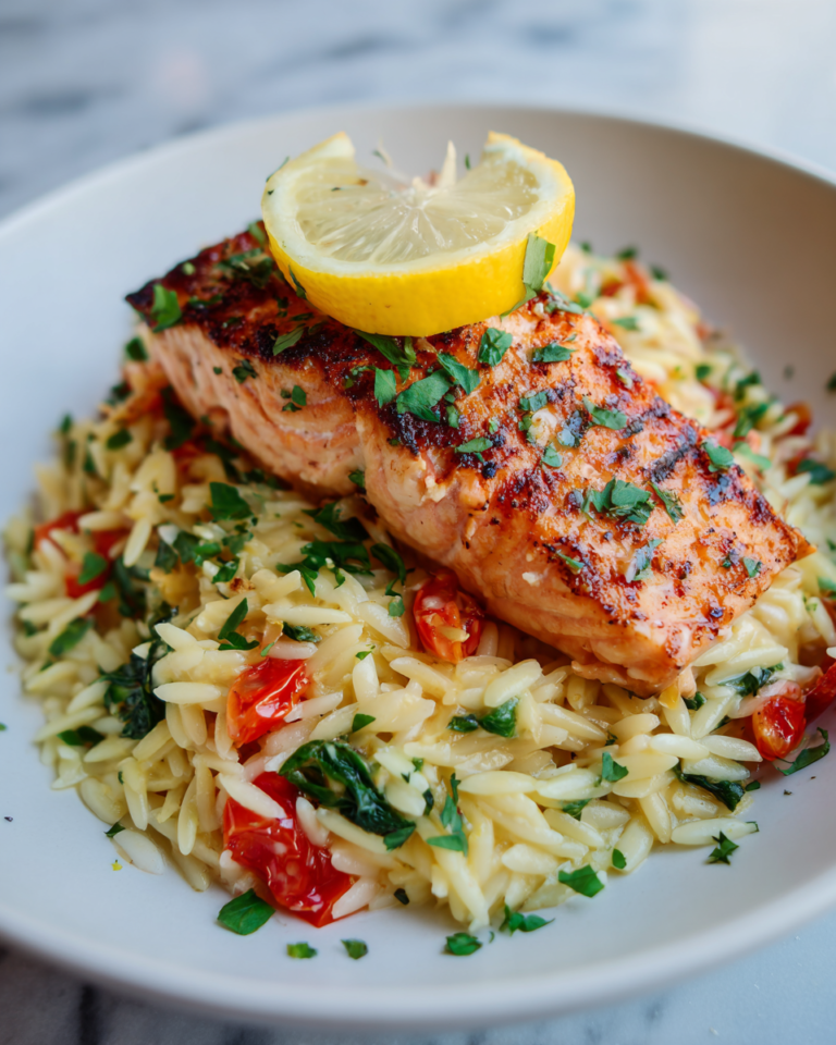 Bright and Zesty Lemon Orzo and Salmon Recipe for a Fresh Dinner Delight - Featured Image