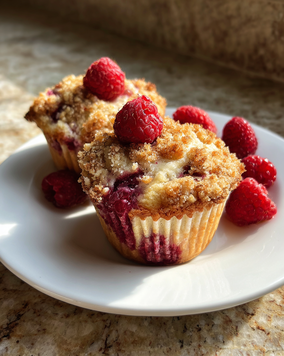 Final dish - Zesty Lemon Raspberry Crumble Muffins That Brighten Your Morning
