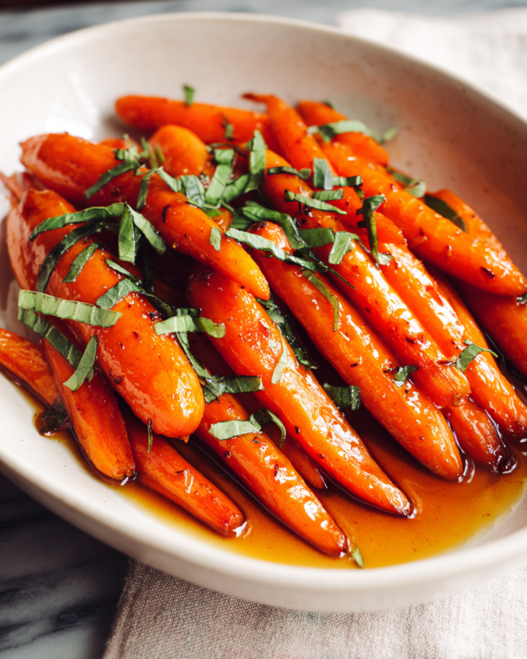 Sweet and Savory Delight Maple Bourbon Glazed Carrots Recipe - Featured Image