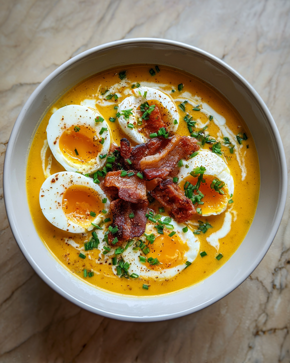 Final dish - Wake Up Right with Creamy Morning-After Bacon Egg Chowder