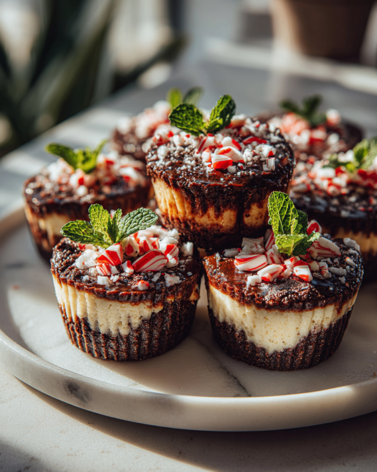 Irresistible Peppermint Bark Oreo Cheesecake Cups You Have to Try - Featured Image
