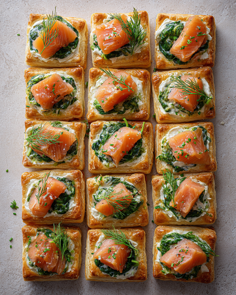 Ingredients for Irresistible Salmon Wellington Pastry Bites Perfect for Every Occasion