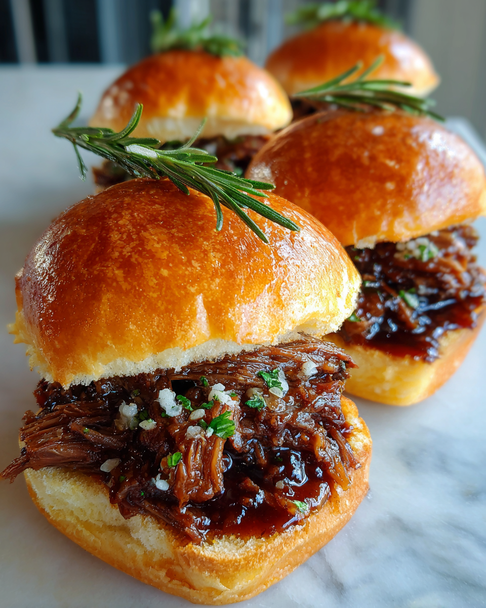 Final dish - Melt-in-Your-Mouth Slow-Cooked Bourbon Beef Rib Sliders You Have to Try