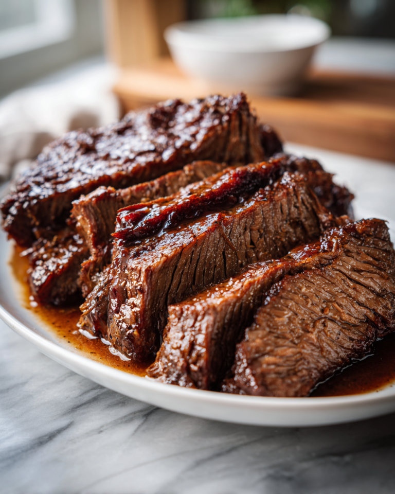 Melt-in-Your-Mouth Slow Cooker Brisket Tender Beef Recipe - Featured Image