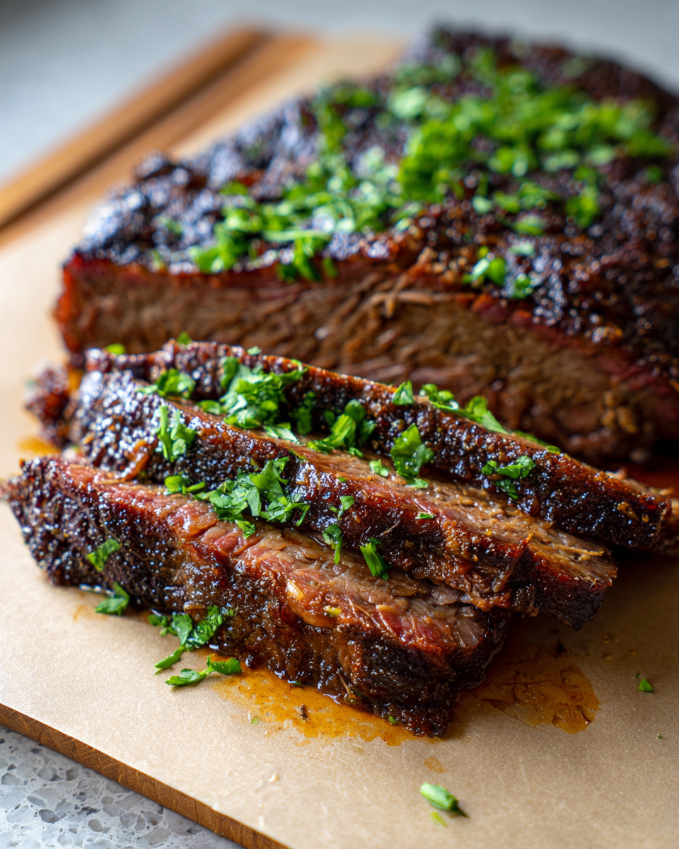 Final dish - Melt-in-Your-Mouth Slow Cooker Brisket Tender Beef Recipe